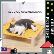 Cat Hammock Katil Kucing Tempat Tidur Kucing Cat Wooden Hammock Bed Cat Bed Dog Bed Pet Bed Dog Hammock Pet House 宠物床