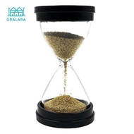 [Gralara] 30s Sand Timer Golden Sand Glass for Kitchen Cooking Office Table Ornaments