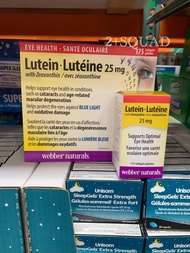 ［加拿大代購］最新版Webber Lutein 強護眼葉黃素 25 MG 175粒