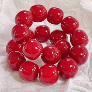 2025Soft Bodhi Finger Wrap Peach Pink White Jade Bodhi Root Student Bracelet