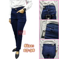 Ladies Office Jeans KGT Black & Jeans Blue Skinny Fit Design Stretchable Material Seluar Jeans Perem