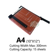 Quality A4/B4/A3 Adjustable Paper Cutter Board Wooden/ Metal| Paper Card Document Steel Cutter Trimm