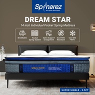 SpinaRez Dream Star Mattress 14 inch Individual Pocket Spring Mattress (King/Queen/Super Single/Sing