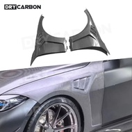 Carbon Fiber Front Bumper Side Fenders Fin Splitter Spoiler Body Kits Accessories for BMW G80 M3 G82