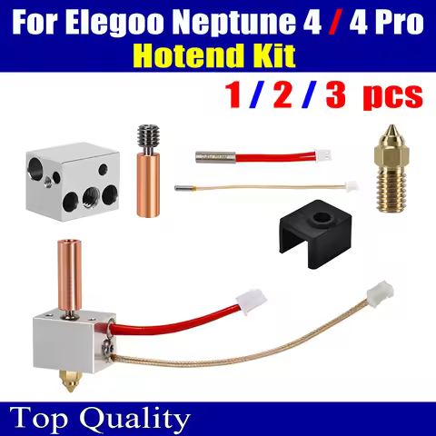 For Elegoo Neptune 4 Hotend Kit Nozzle for Elegoo Neptune 4 pro Heated Block Thermistor Cartridge He