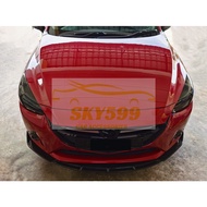 Mazda 2 Front Bumper Diffuser Lip Wrap Angle Splitters Black Carbon