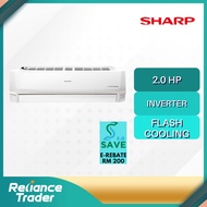 《Save 4.0》【FREE SHIPPING】Sharp 2.0HP J- Tech Inverter Air Conditioner AHX18VED AH-X18VED