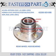 1PC REAR WHEEL HUB BEARING - 42200-SE0-008 HONDA CIVICEH9/EG5/EJ8/EG6/EG5/EK4 4DR/ ACURA INTEGRA DA9