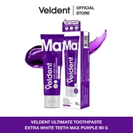 VELDENT EXTRA WHITE TEETH MAX PURPLE TOOTHPASTE 80 G