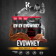 Evolene Evowhey Chocolate Flavor 3 Sachets @35gr Muscle Mass Enhancer