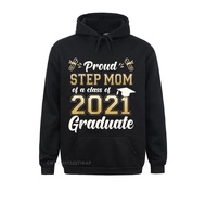 เสื้อกันหนาว มีฮู้ด พิมพ์ลาย Proud StepMom Of A Class Of 2021 สไตล์ 3D แฟชั่นฤดูใบไม้ร่วง 2021