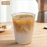 CIQ Aesthetic Glass Coffee Tea Minimalist Glass 420ml - CQ-420