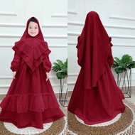 hk3 REAL PICT SYARI EMILY KID FREE KRUDUNG 3-11 TAHUN/GAMIS ANAK