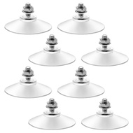 (BEYX) 8 Pack Clear PVC Sucker Pads Thickened Sucker Suction Cups with M6 X 14 Thread Screw Extra St