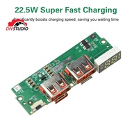 DIYSTUDIO 22.5W 3.7V Power Bank Board PD QC VOOC Fast Charge Digital Display DIY Module