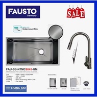 Fausto FAU-SB-NTMC8045-GM Kitchen Sink + Pull Out Tap