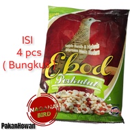 makanan burung perkutut ebod jaya [ 4 pcs ] pakan harian