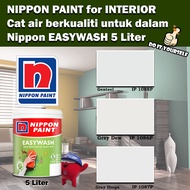 Nippon Paint EasyWash Interior collection 5 Liter Genteel 1088P / Gray Dew 1086P / Gray Drops 1087P
