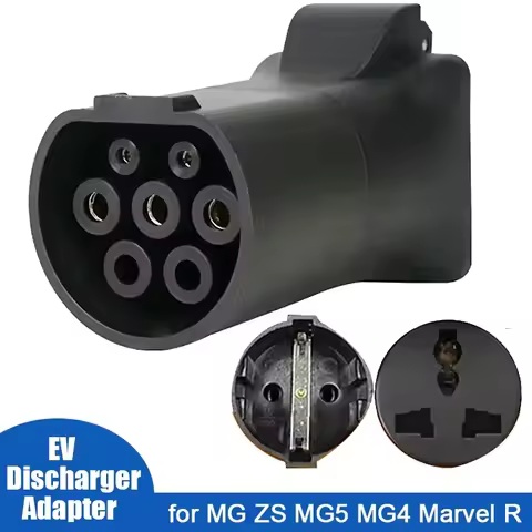 V2L Discharger TYPE 2 to 220V Universal / Schuko Socket EV Car Discharger Adapter for MG ZS MG5 MG4 