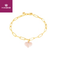 HABIB Oro Italia 916 Yellow and Rose Gold Bracelet (for baby) GW38860322(YR)-BI
