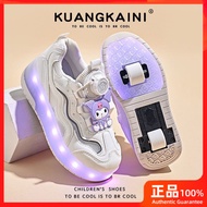 Heelys Children's New Spring and Autumn Shoes Heelys MeshSpring White Shoes WalkingGirls Pulley Stud