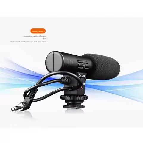 Professional Interview News Recording Microphone Mic-01 3.5mm DV Stereo Microphone For Canon Nikon D