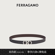 菲拉格慕（Ferragamo）双面可调式腰带男士皮带 0686671_C _110（礼物送男友）礼盒