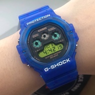 G Shock Tapak Kucing DW5900 G shock DW5900 Blue Jelly DW 5900 Jam Tapak Kucing Autolight Jam G Shock
