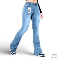 [Premium Denim] Bootcut Jeans Women's Seluar Bootcut/flare, Kain Denim Bergetah Ready Stock.