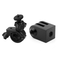 ◆✜ Cnc Aluminum Alloy Mini Tripod Mount Outdoor Sports Camera Base Adapter For All 1/4 Inch Screw Monopod Accessory With Motorcycle