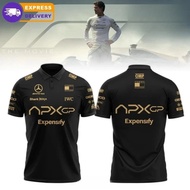 New F1 Racing Polo Shirt APX GP Team F1 Design Jersey Unisex Short Sleeve Polo Tee Top
