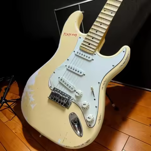Guitar Maple Fretboard Alder Body Scalloped Fingerboard