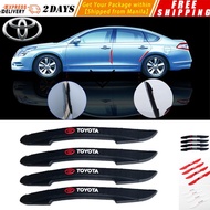 【4Pcs/Set】Toyota Door Guard Auto Car Door Guard Edge Corner Bumper Protection Strip Scratch Protector Car Door Crash Bar for Toyota Vios Innova Fortuner Corolla Wigo Avanza Hilux Hiace Rav4 Revo Rush Camry Yaris Tamaraw FX Cruiser Prado Car Door Guard