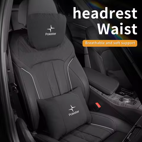 Car Headrest Neck Support Seat Lumbar Cushion Neck Pillow For Volvo Polestar Polestar1 2 3 4 5 6 201