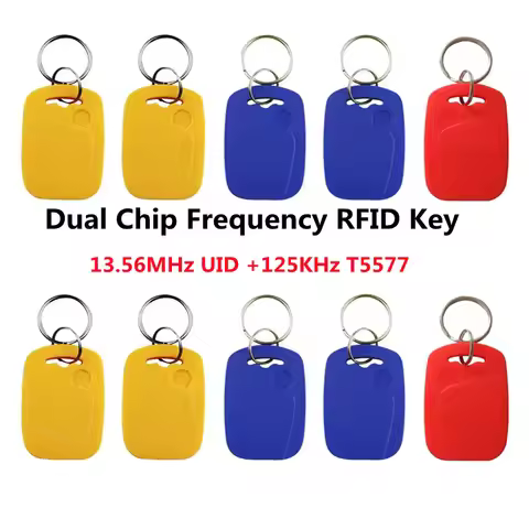 5/10pcs UID T5577 Smart Dual Chip Changeable Magic Card 13.56Mhz Clone Badge 125Khz Copy Token RFID 