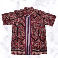 【READY STOCK】Kemeja Kain Pua Kumbu untuk Lelaki Dewasa  (Lengan Pendek)