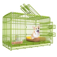 Pet cagesFolding Thickened Nano Dog Cage Reinforced Galvanized Dog Cage Transport Cage Nano Paint Dog Cage Dog Cage 6G3R