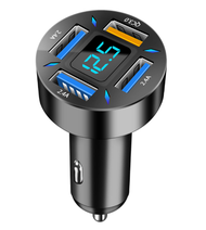 GOOJODOQ Car Charger Car Phone Charger QC3.0 USB Car Charger Quick Charge 4in1 66W