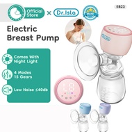PREFERREF & Dr.isla Electric Breast Pump Breastfeeding Massage With Night Light Pam Susu 电动吸奶器 EB23