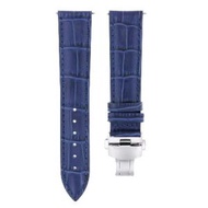Ewatchparts 21MM LEATHER WATCH BAND STRAP COMPATIBLE WITH 40MM ORIS ARTELIER SKELETON 733-7670 BLUE
