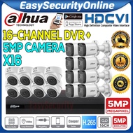 DAHUA 16-CHANNEL  5MP 5M-N Full HD 1080P CCTV 5.0MP 16CH DVR Camera Package Set View on phone suppor