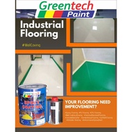 ( 5L ) Epoxy paint ( GREENTECH PAINT ) Cat Lantai ( 4L EPOXY Paint + 1L Hardener ) EPOXY FLOOR KTH /