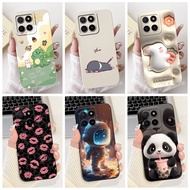 For Honor X5b X 5b Case Lovely Dinosaur Astronaut Panda Rabbit Pattern Soft Liquid Silicone Cover Fo