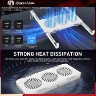 BUR_ X1 Laptop Cooling Stand Non-slip Wide Compatibility ABS Multifunctional Laptop Fans Heat Dissipation Holder for Office