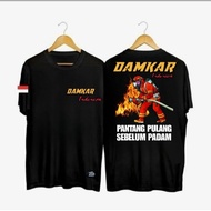 INDONESIAN DAMKAR T-SHIRT NEVER GO HOME BEFORE GOITER/ T-SHIRT