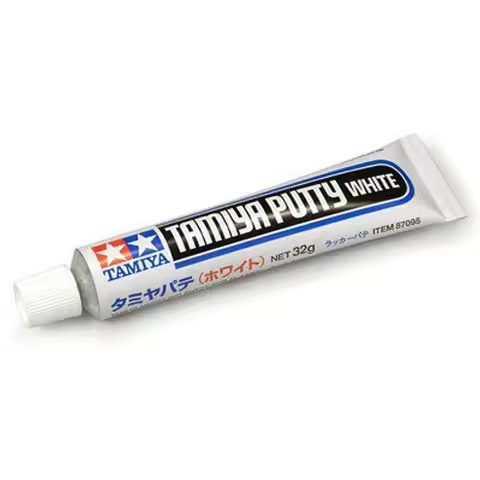 TAMIYA 87095 White Putty 32g Basic Type Toothpaste Putty for Plastic Model Joint Filling and Curing 