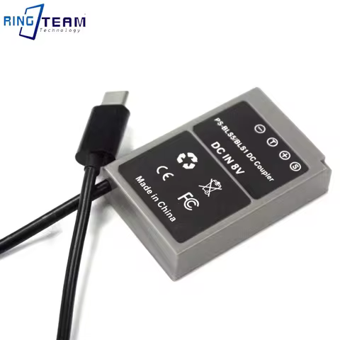 Type C Cable to PS-BLS5 Dummy Battery PS-BLS5 DC Coupler for PEN E-PL2 E-PL5 E-PM2 Stylus 1 1s OM-D 