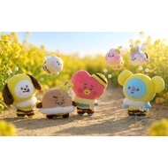 BT21 HONEY BEE Series Doll Charm Shape Tape Measure Travel Storage Bag Eco