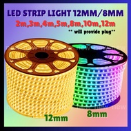 Led Strip Light 12mm/8mm Decoration Light 2m,3m,4m,5m,8m,10m,12m