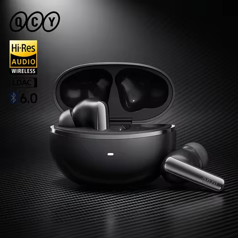 Ship From ES/PL/BR QCY HT18 Wireless Earphones Bluetooth 6.0 MeloBuds N70 Adaptive Hybrid ANC 6 Mics